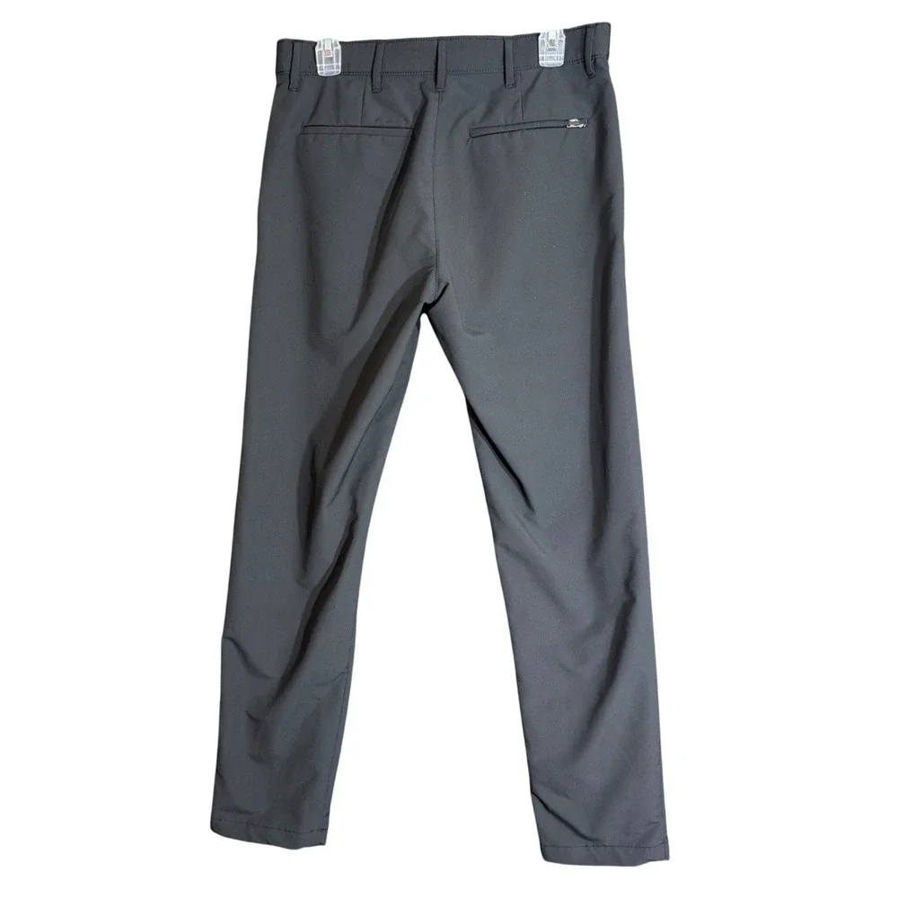 Banana Republic Mens Size 32x32 Traveler Performance Pants Black Stretch Dress